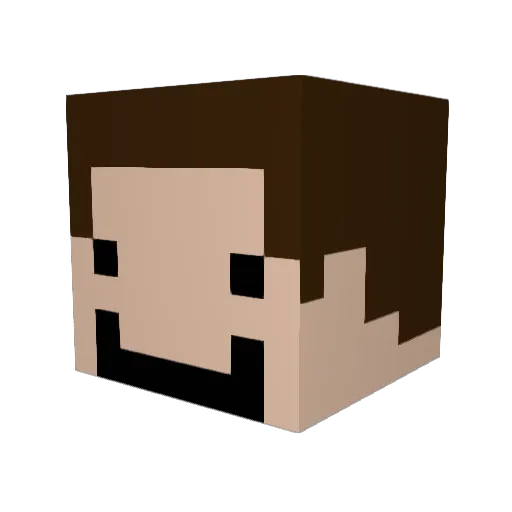shulgii Minecraft avatar head, 3D render