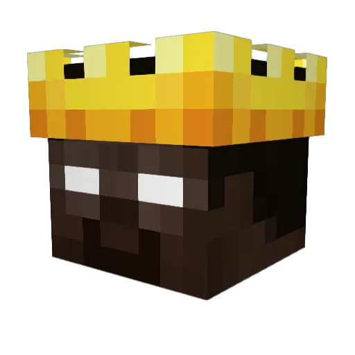 shumbol Minecraft avatar head, 3D render