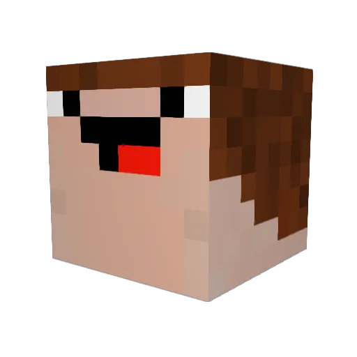 shummybum Minecraft avatar head, 3D render