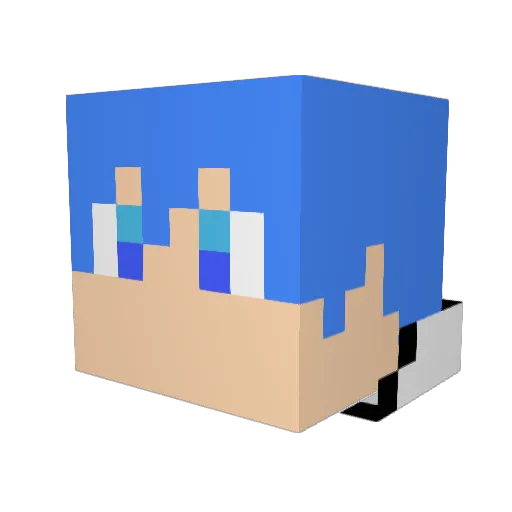 shun0706 Minecraft avatar head, 3D render