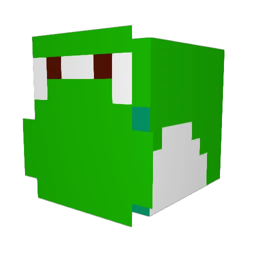 shun0723 Minecraft avatar head, 3D render