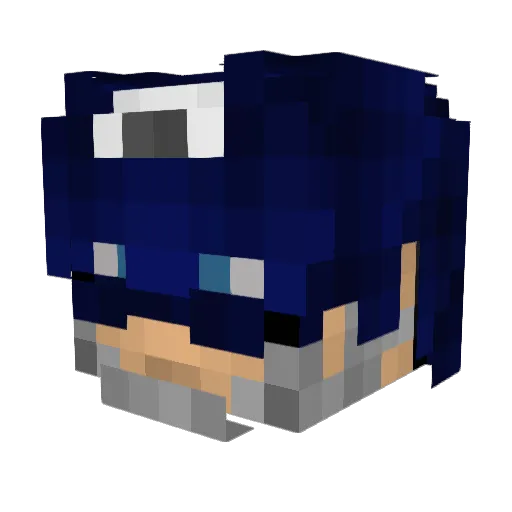 shun0831 Minecraft avatar head, 3D render