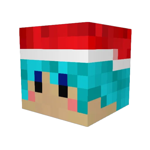 shun08 Minecraft avatar head, 3D render