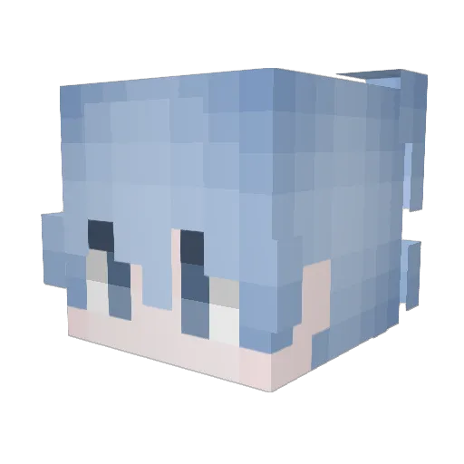 shunchan581 Minecraft avatar head, 3D render
