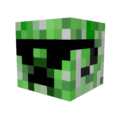 shuppe Minecraft avatar head, 3D render