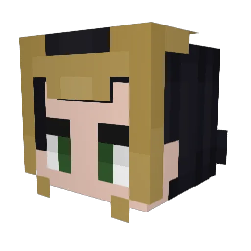 shurar_batcha Minecraft avatar head, 3D render