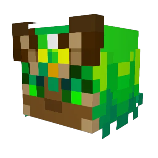 shurichu Minecraft avatar head, 3D render