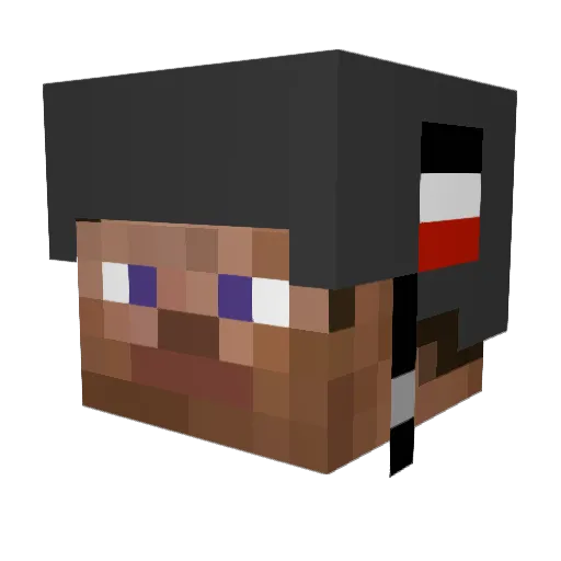 shurkeel Minecraft avatar head, 3D render