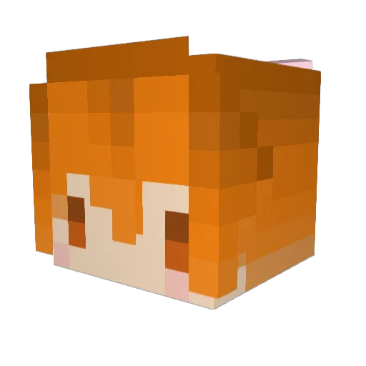 shurong124 Minecraft avatar head, 3D render