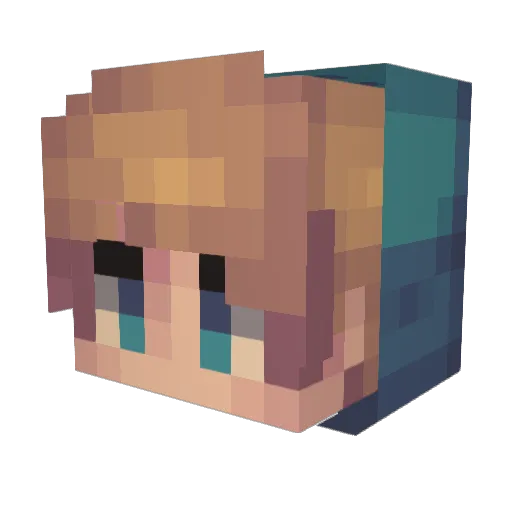 shushpanzer Minecraft avatar head, 3D render