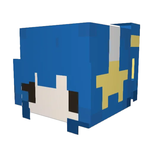 shushut Minecraft avatar head, 3D render