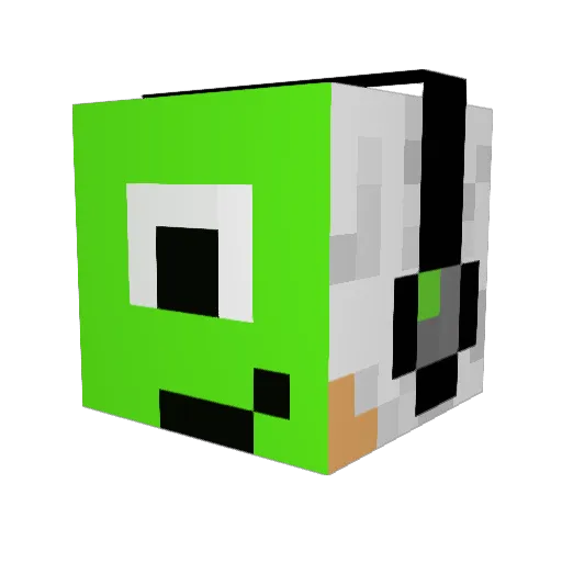 shuttii Minecraft avatar head, 3D render
