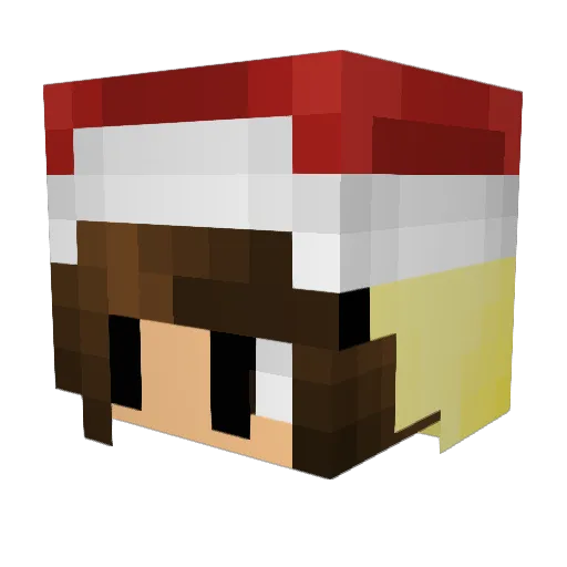 shuttupseraa Minecraft avatar head, 3D render