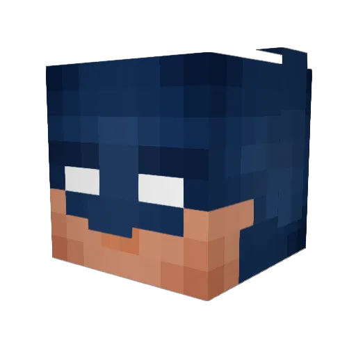 shuuben Minecraft avatar head, 3D render