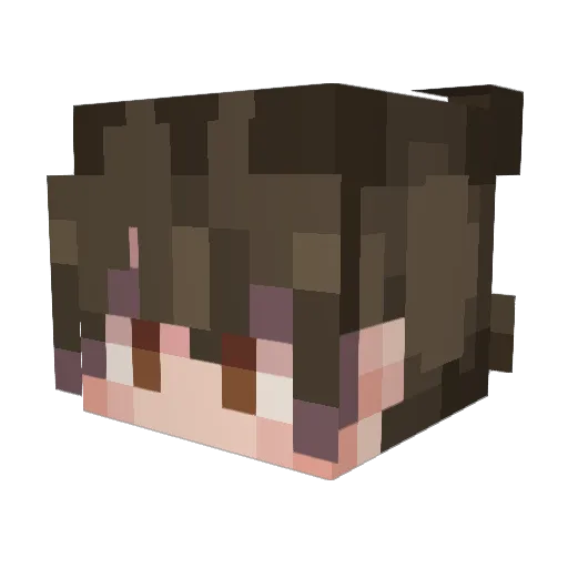 shuuluvv Minecraft avatar head, 3D render