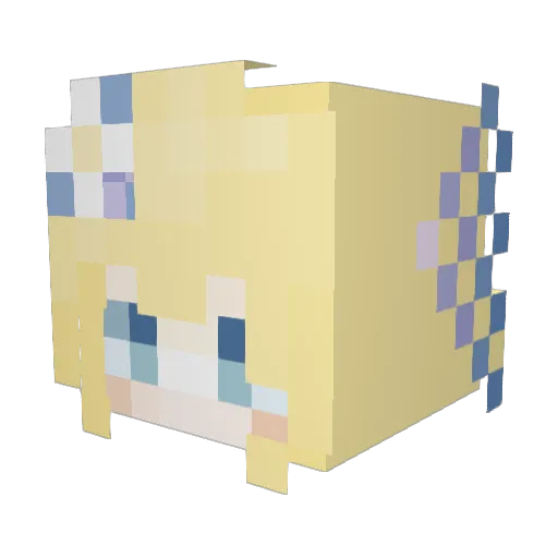 shuxi808 Minecraft avatar head, 3D render