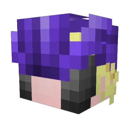 shuyouhei Minecraft avatar head, 3D render