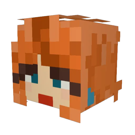 shuzu5 Minecraft avatar head, 3D render