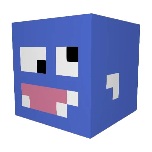 shvox Minecraft avatar head, 3D render
