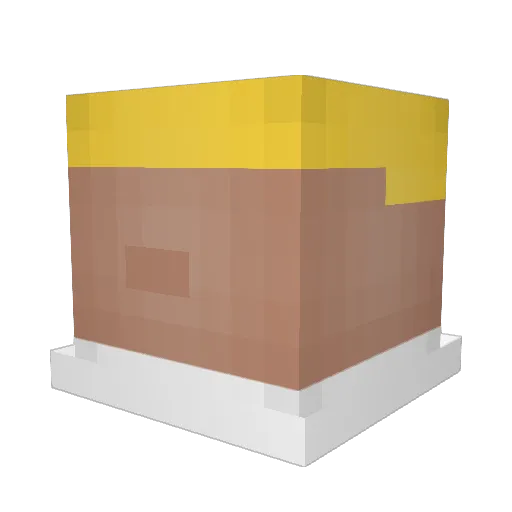 shvu Minecraft avatar head, 3D render
