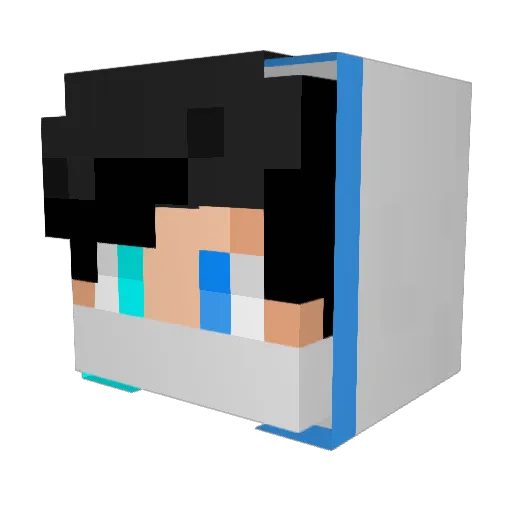 shw104 Minecraft avatar head, 3D render