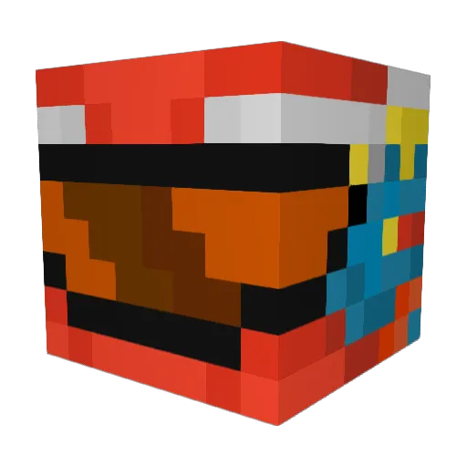 shwrs Minecraft avatar head, 3D render
