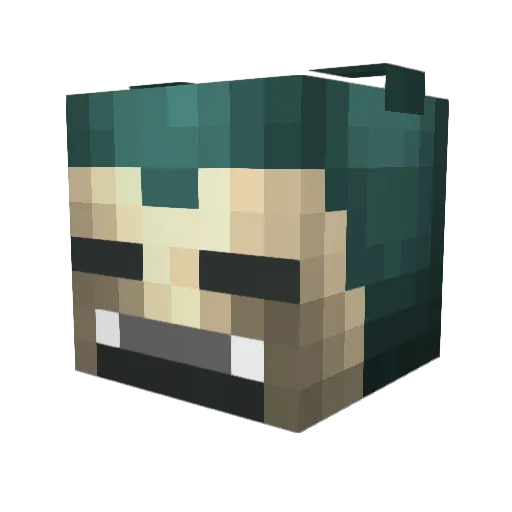 shxfty Minecraft avatar head, 3D render