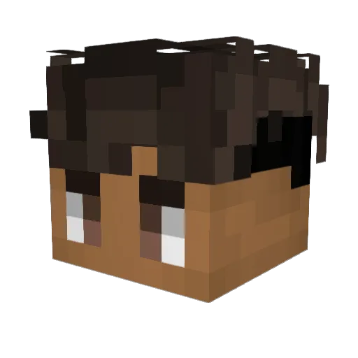 shxrkz___ Minecraft avatar head, 3D render