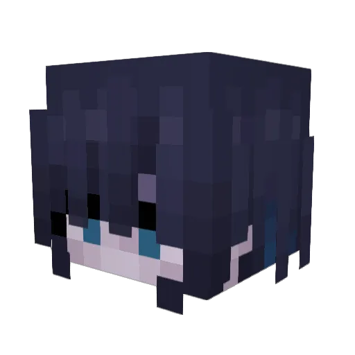 shxrqn Minecraft avatar head, 3D render