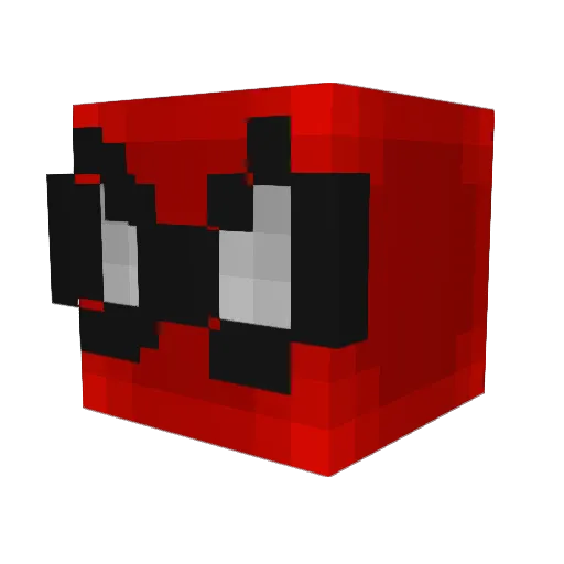 shxtston Minecraft avatar head, 3D render