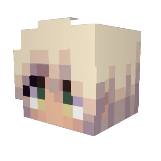 shxtty__ Minecraft avatar head, 3D render