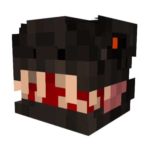 shxyyya Minecraft avatar head, 3D render