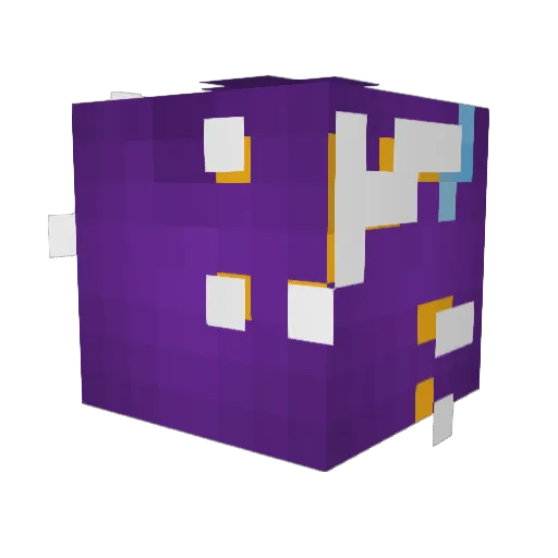 shyPandemonium Minecraft avatar head, 3D render