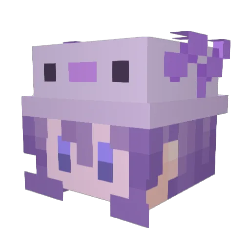 shya66 Minecraft avatar head, 3D render