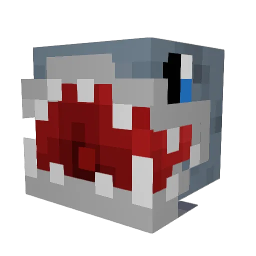 shyacid Minecraft avatar head, 3D render