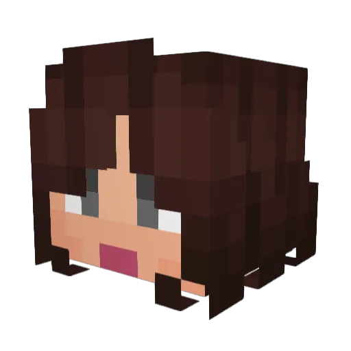 shyezee Minecraft avatar head, 3D render