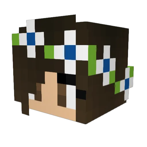 shyla60 Minecraft avatar head, 3D render