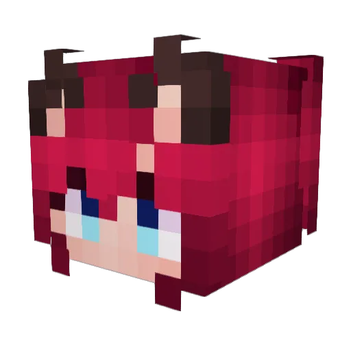 shylark Minecraft avatar head, 3D render
