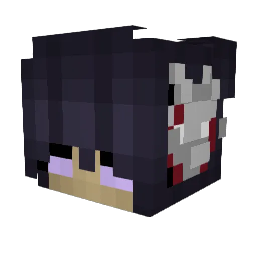 shyniaa Minecraft avatar head, 3D render