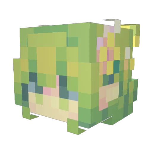 shypotato8 Minecraft avatar head, 3D render