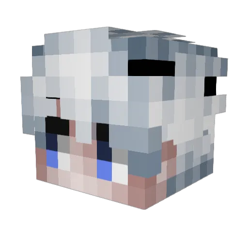 shyqs Minecraft avatar head, 3D render