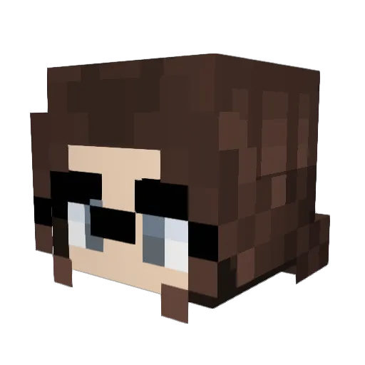 shyronic Minecraft avatar head, 3D render