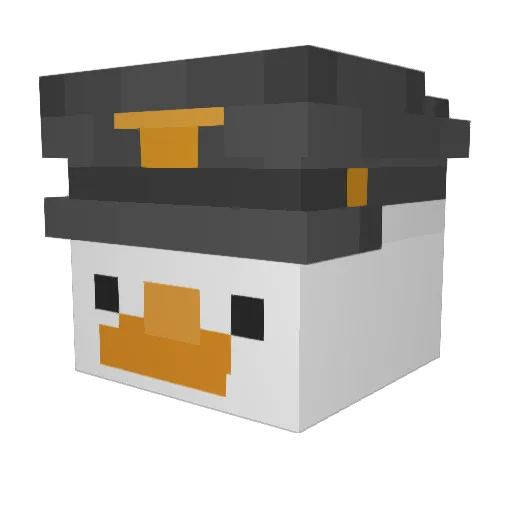 si1Iy Minecraft avatar head, 3D render