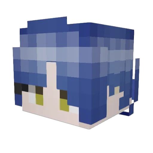 si_ra Minecraft avatar head, 3D render