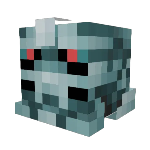 siacange Minecraft avatar head, 3D render