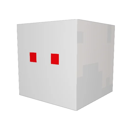 siaega Minecraft avatar head, 3D render