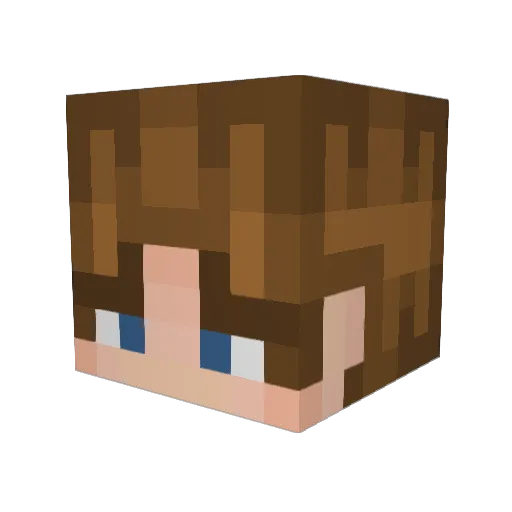siah___ Minecraft avatar head, 3D render