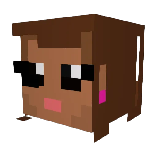 siahbb Minecraft avatar head, 3D render