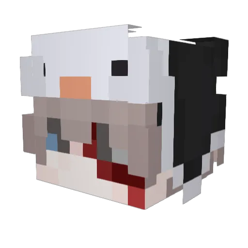 siahhhh Minecraft avatar head, 3D render