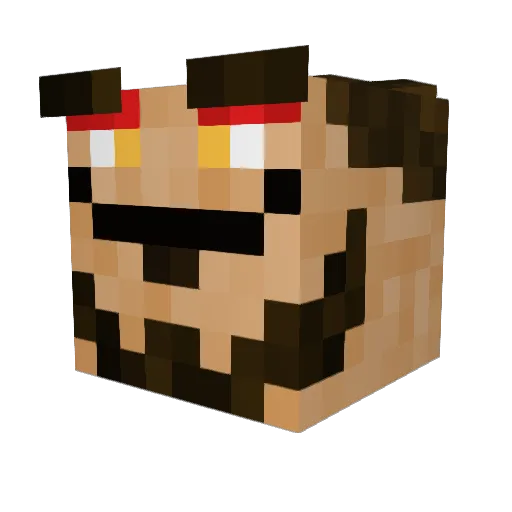 sian_g Minecraft avatar head, 3D render